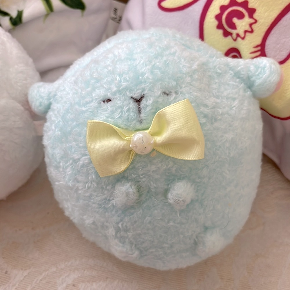 Blue Mint Sleeping Sheep Plush Stuffed Animal YELL